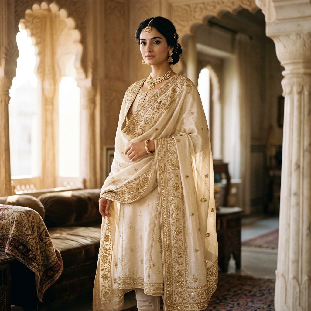 Draped Silk Elegance